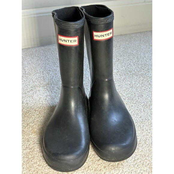 Hunter Kids First Classic Rain Boots US Size 11 Black Rain, Winter - Picture 2 of 9